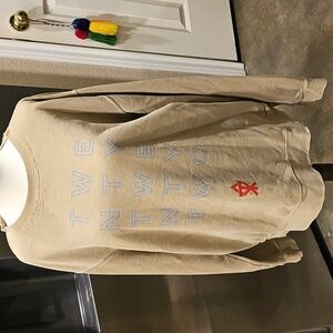 Independent Trading Company ATX 2022 TWENTY TWENTY TWO words Men's Tan Hoodie M